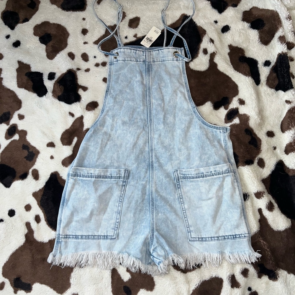 NWT Aerie denim overalls